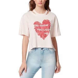 Frayed Dropped Shoulder Blake T-shirt - M